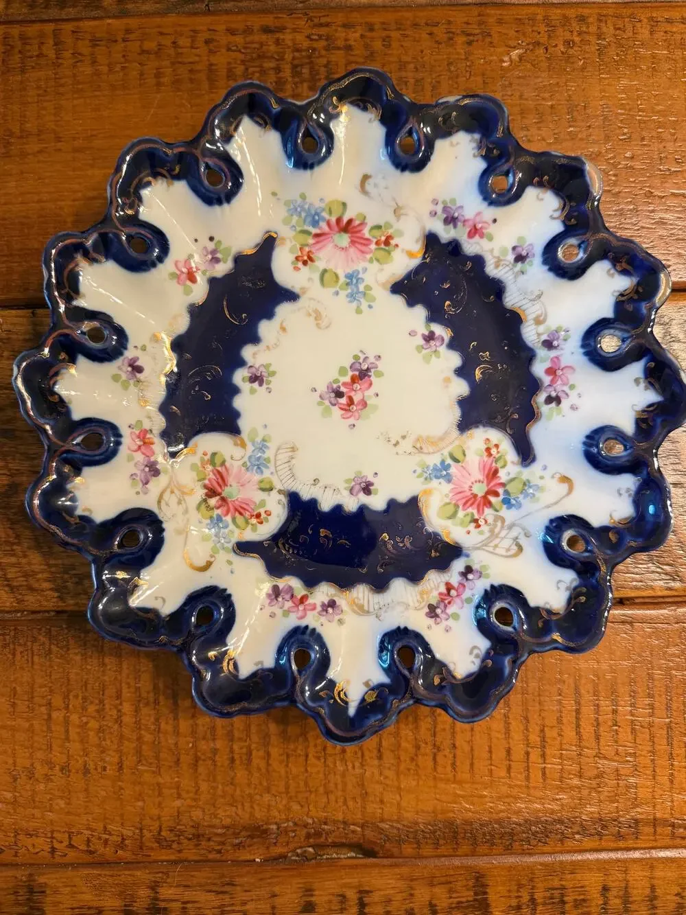 Antique Nippon Style Hand Painted Porcelain Dish Unmarked